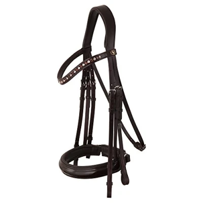 Abbildung von BR Bar und Trense Bridle Wendover Full / Silber Braun