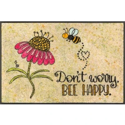 Abbildung von wash+dry by Kleen Tex Fußmatte &quot;Bee Happy&quot;, rechteckig