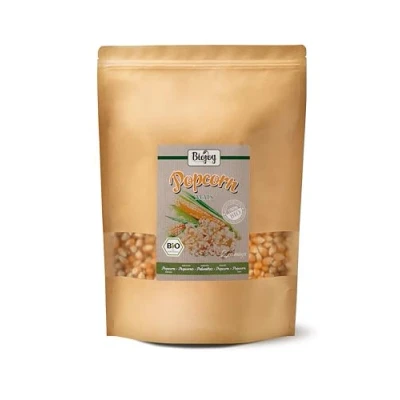 Abbildung von Biojoy BIO Popcornmais (2 kg), ungesüsst und ungesalzen, Kino Popcorn Mais