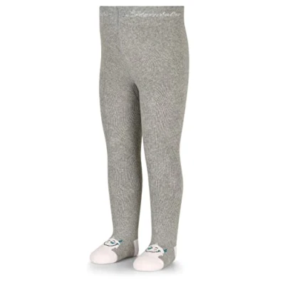 Abbildung von Sterntaler Kleinkind Jungen Strumpfhose Baby Yeti Babystrumpfhose mit Motiv und Vollplüsch hellgrau meliert, 128