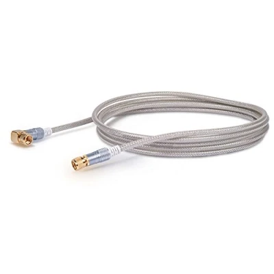 Abbildung von SCHWAIGER 9550 SAT Antennenkabel 3m Satellitenkabel Koaxialkabel 90 gewinkelt zu F Stecker HDTV DVB T2 110dB 75 Ohm 4 Fach geschirmt