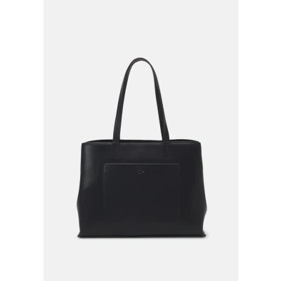 Abbildung von Calvin Klein Daily Medium TOTE Pebble Handtasche, Damen, Größe: One Size, Ck black
