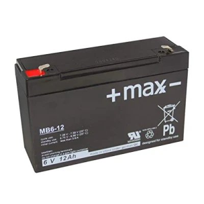 Abbildung von Akku kompatibel EBC6 12 6V 12Ah AGM Blei Batterie wiederaufladbar wartungsfrei