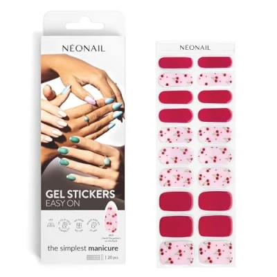 Abbildung von NEONAIL Nagelfolie UV Härtend Gel Stickers Easy On Strips Fingernägel zum Aufkleben Nagelsticker Nagellackstreifen Nagelaufkleber Aufkleber Nägel M15