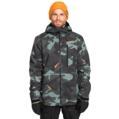 Abbildung von Quiksilver Mission Printed Jacket Skijacke, Herren, Größe: Large, Glw
