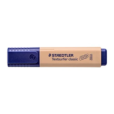 Abbildung von STAEDTLER 364 C 450 Textsurfer classic Pastell Vintage Textmarker (hohe Qualität Made in Germany, mit großem Tintenspeicher für extra lange Markierleistung) 10er Schachtel sand