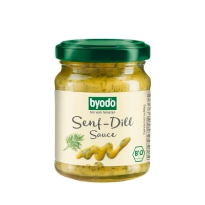Abbildung von Byodo Senf Dill Sauce, 6er Pack (6 x 125 ml Glas) Bio
