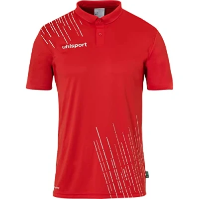 Abbildung von uhlsport Jungen Score 26 Poly Poloshirt Herren Und Sport Polo, Rot/Weiß, 164 EU