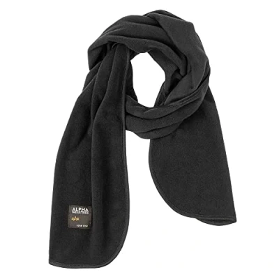 Abbildung von Alpha Industries Label Scarf Unisex Schal, Größe: One Size, Black