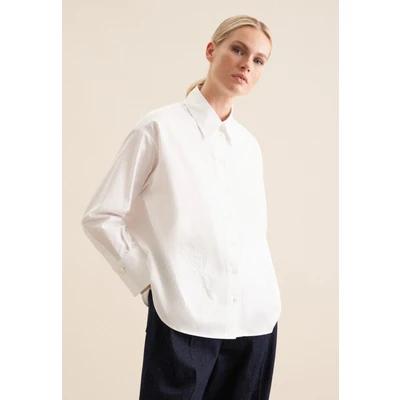 Abbildung von Seidensticker Schwarze ROSE Hemdbluse, Damen, Größe: 38, White