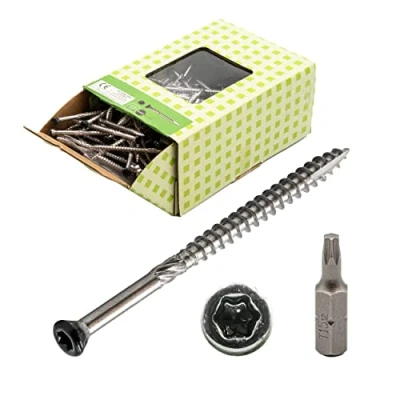 Abbildung von Stülpschalung Schrauben RAL 9005 Edelstahl C1 (1.4006) 5x70 torx 200 stück