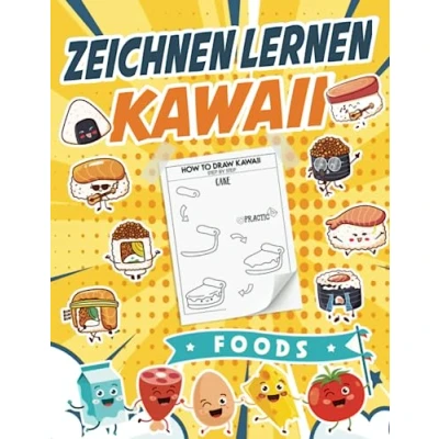 Abbildung von Kawaii Malbuch für Kinder und Erwachsene: Schritt Zeichnen Lernen Mit Mehr als 30 Süße Lustige Doodle Malvorlagen alle Kunstliebhaber