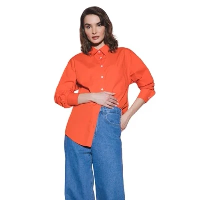 Abbildung von DeFacto Damen V3984AZ Tunic Shirt, ORANGE, XL