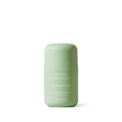 Abbildung von HAAN Purifying Verbena Deodorant Natürlicher präbiotischer Komplex für empfindliche Haut 24 Stunden Schutz 40 ml wiederaufladbar Unisex