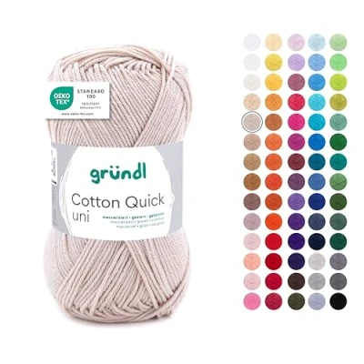 Abbildung von Gründl Wolle Cotton Quick 50 g uni sand Häkelwolle