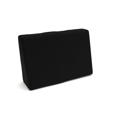 Abbildung von POKAR Palettenkissen Wasserdicht Palettenauflagen mit abnehmbarem Bezug Palettenauflage Palettenmöbel Palettensofa, Seitenkissen 60x40, Schwarz