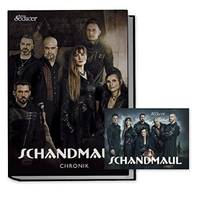 Abbildung von Schandmaul Chronik / Buch von Sonic Seducer im Hardcover, limitiert (nur 499 Exemplare) und handnummeriert + handsignierte Postkarte