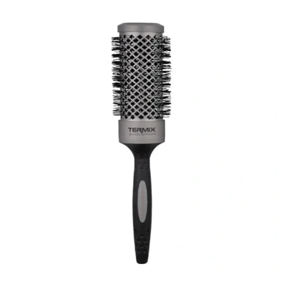 Abbildung von Termix Evolution Basic. Thermische Rundhaarbürste mit ionisierter Hochleistungsfaser, speziell für mitteldickes Haar. Durchmesser: 37 cm.