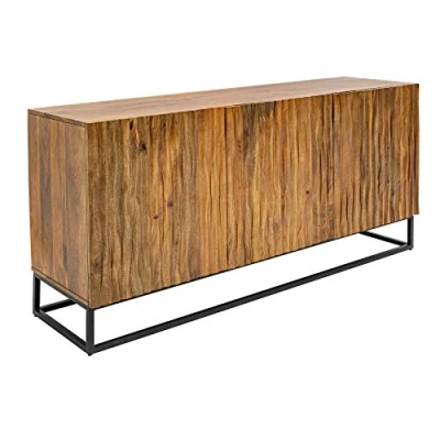 Abbildung von riess ambiente Sideboard AMAZONAS 160cm natur, Massivholz · Anrichte natürliche Front Kommode Wohnzimmer