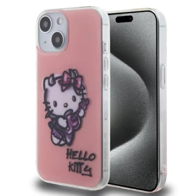 Abbildung von Mobile CG Hello Kitty iPhone Rückseite, Graffiti Gitarre, Pink (iPhone 15)