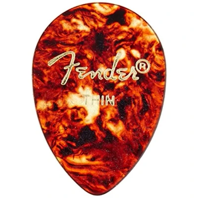 Abbildung von Fender 098 0358 700 358 Shape Picks, 12 Count, Shell, Thin