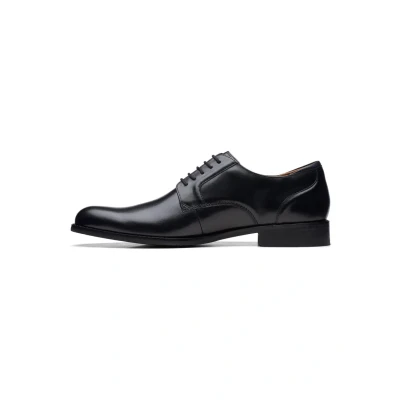 Abbildung von Clarks Craft Arlo Lace Lederschuhe in Schwarz, Schwarzes Leder, 43 EU
