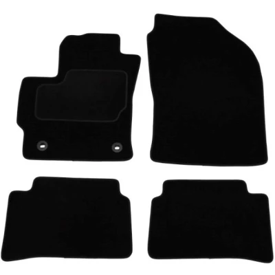 Abbildung von MAMMOOTH A041 TOY400 PRM 01 Fußmattensatz Textil vorne und hinten 4 schwarz Maßgefertigt TOYOTA: Corolla XII Kombi