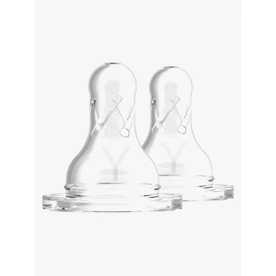 Abbildung von Dr. Brown&#039;s Option Schmaler Hals Sauger 9 m+ Y Kerben