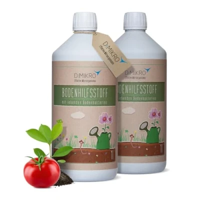 Abbildung von Effektive Mikroorganismen aktiv 2 Liter EM DIMIKRO® Bodenhilfsstoff anwendungsfertig für Garten &amp; Landwirtschaft, als Bodenaktivator, Kompostbeschleuniger, Pflanzenschutz 100% vegan