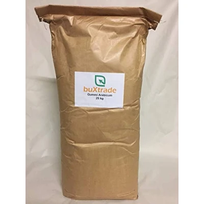Abbildung von 25 kg Gummi Arabicum Gummar HT Ballaststoff Gum Arabic spühgetrocknetes Pulver