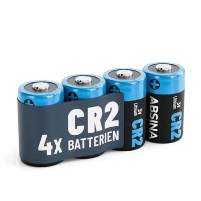 Abbildung von ABSINA 4x CR2 3V Lithium Batterie für Kamera, Fotoapparat, auslaufsicher Batterie, (1 St)