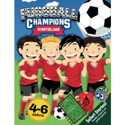 Abbildung von Fußball Schatzsuche Schnitzeljagd Kindergeburtstag 4 6 Jahre: Fußballakademie: Erlebe eine kreative mit Tischfußball Kickerarena, Bewegungswürfel und mehr! (Bravo Schatzsuche)