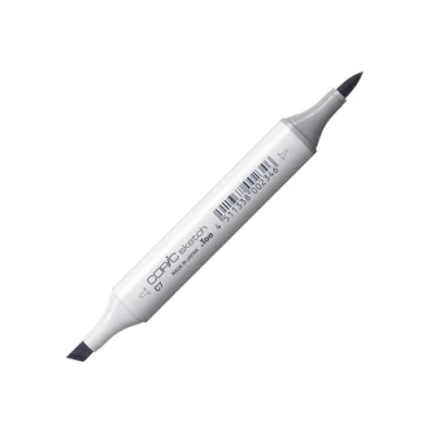 Abbildung von COPIC Sketch Marker Typ C 7, cool gray No. professioneller Pinselmarker, mit einer Super Brush Spitze und Medium Broad