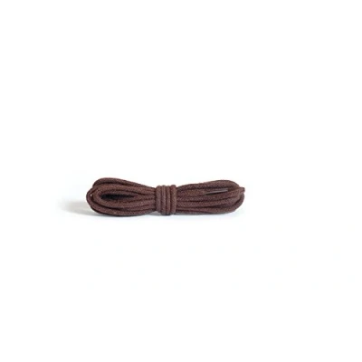 Abbildung von Kaps Schnürsenkel rund und dünn 2mm breite Schnürbänder aus 100% Baumwolle in hochwertiger Qualität Schuhbänder für Freizeitschuhe Modeschuhe 1x Paar (60 cm 3 to 4 Ösenpaare) , 76 Braun