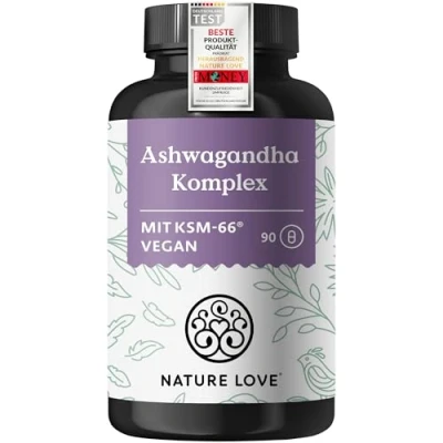 Abbildung von Ashwagandha Komplex 90 Kapseln Nature Love St