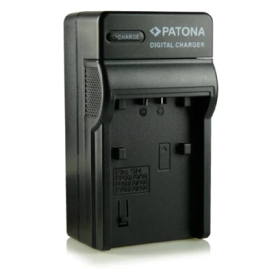 Abbildung von PATONA 3in1 Ladegerät kompatibel mit Sony Akkus NP FH30 FH40 FH50 FH60 FH70 FH100 FV70 FP30 FP50 FP60 FP70 FP71 FP90 FP91