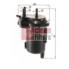 Abbildung von CLEAN FILTER MGC1684 Kraftstofffilter mit Schnellkupplung, Filtereinsatz, Wasserablassschraube, ohne Filterheizung RENAULT: SCENIC 2, MEGANE 2