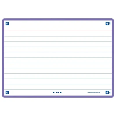 Abbildung von Oxford FLASH 2.0 Karteikarten A6, Lernkarten, 105x148mm, liniert, violet, 80 Blatt