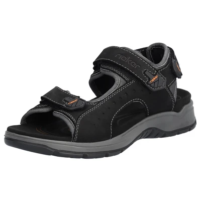 Abbildung von Rieker Trekkingsandale, Herren, Größe: 41, Schwarz Schuhe