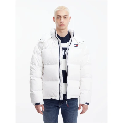 Abbildung von Tommy Jeans Alaska Puffer Daunenjacke, Herren, Größe: XXL, White