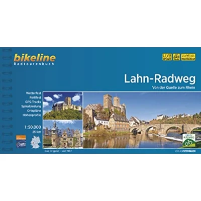 Abbildung von Lahntal Radweg: Von der Quelle zum Rhein. 251 km, 1:50.000, wetterfest/reißfest, GPS Tracks Download, LiveUpdate (Bikeline Radtourenbücher)