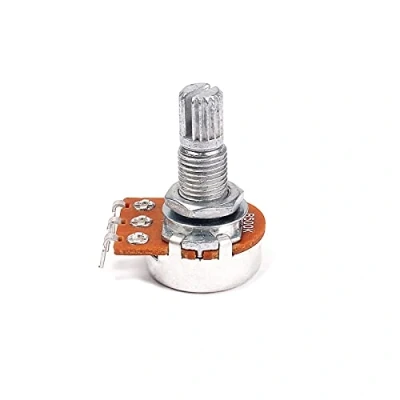 Abbildung von Alnicov Potentiometer für Mini Gitarre B500K Kontrolle Audio Lautstärke Ton, geteilter Schaft E Bass