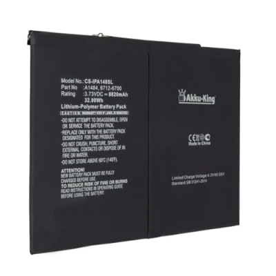 Abbildung von Akku King kompatibel mit Apple A1484, 6712 6700 Li Polymer 8820mAh für iPad 5, 6 2018, Air, Air 1st, A1474, A1475, A1893, A1954
