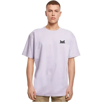 Abbildung von Merchcode Halloween CAT TEE Tshirt print, Herren, Größe: Medium, Lilac
