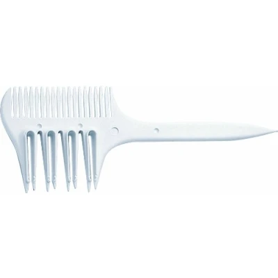 Abbildung von Fripac Medis Strähnenkamm mit Schablone, Länge 9 cm, weiß
