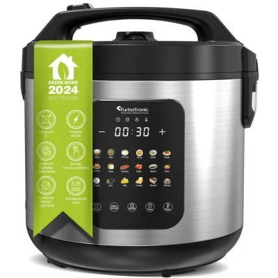 Abbildung von TurboTronic by Z Line Multikocher Dampf und Schongarer Reiskocher Slow Cooker Multivarka Modell 2024 CookMaster, 860 W, 18 Programme Schnellkochtopf Milchreis 5L Topf Teflonbeschichtung