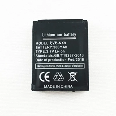 Abbildung von Smartwatch Batterie RYX NX9 wiederaufladbare Lithium mit 380MAH Kapazität