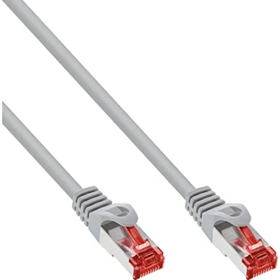 Abbildung von InLine® Patchkabel, S/FTP (PiMf), Cat.6 250MHz, PVC, CCA, grau, 2m