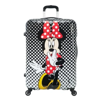 Abbildung von American Tourister Disney Legends Spinner 75/28 Alfatwist Minnie Mouse Polka Dot Koffer mit 4 Rollen Kindertrolley Mädchen&amp;Junge Hartschale