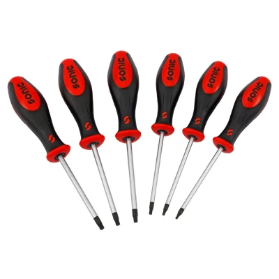 Abbildung von SONIC 600619 Schraubendrehersatz 6 TX T10, T15, T20, T25, T27, T30 Display (Karton)